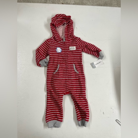 Carter's Other - Carter's Red and White Striped Kids One Piece